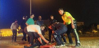 Bursa'da devrilen motosikletin sürücüsü ağır yaralandı