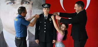 Edirne'de 23 emniyet personeline rütbe terfi töreni