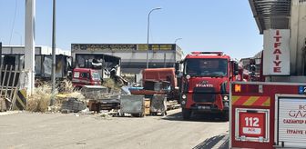 Gaziantep'te metal atölyesinde yangın