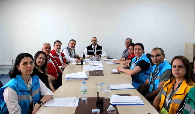 Kayseri Devlet Hastanesi’nde eş zamanlı tatbikat