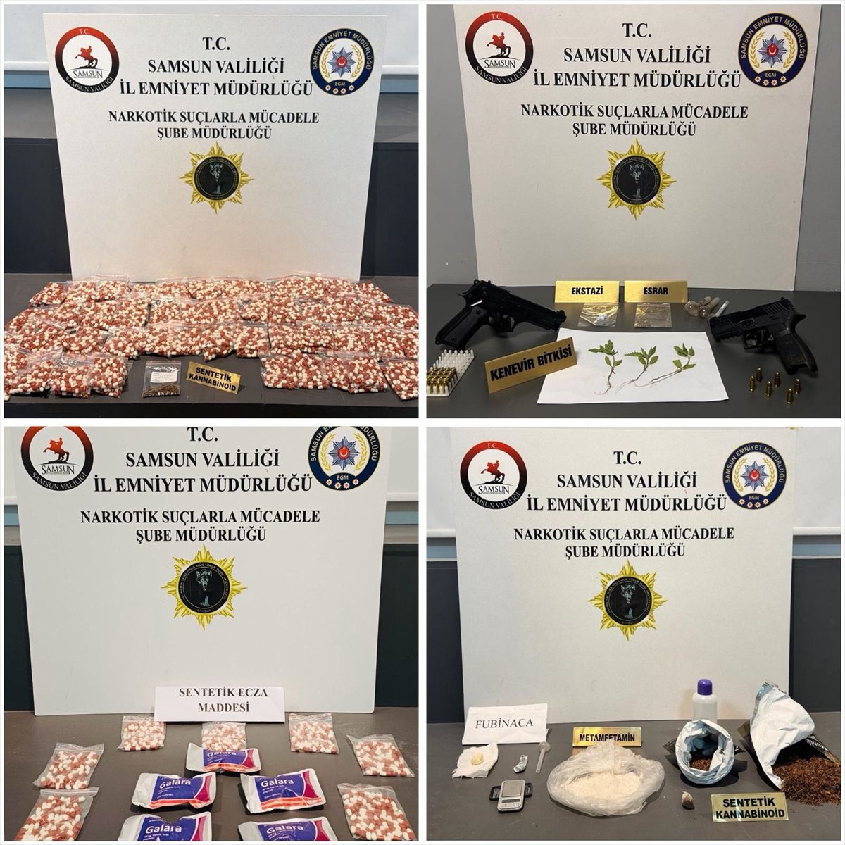 Samsun'da uyuşturucu operasyonunda 10 şüpheli yakalandı