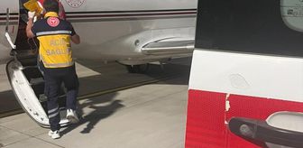 Tokat'ta ambulans uçak 9 günlük bebek için havalandı