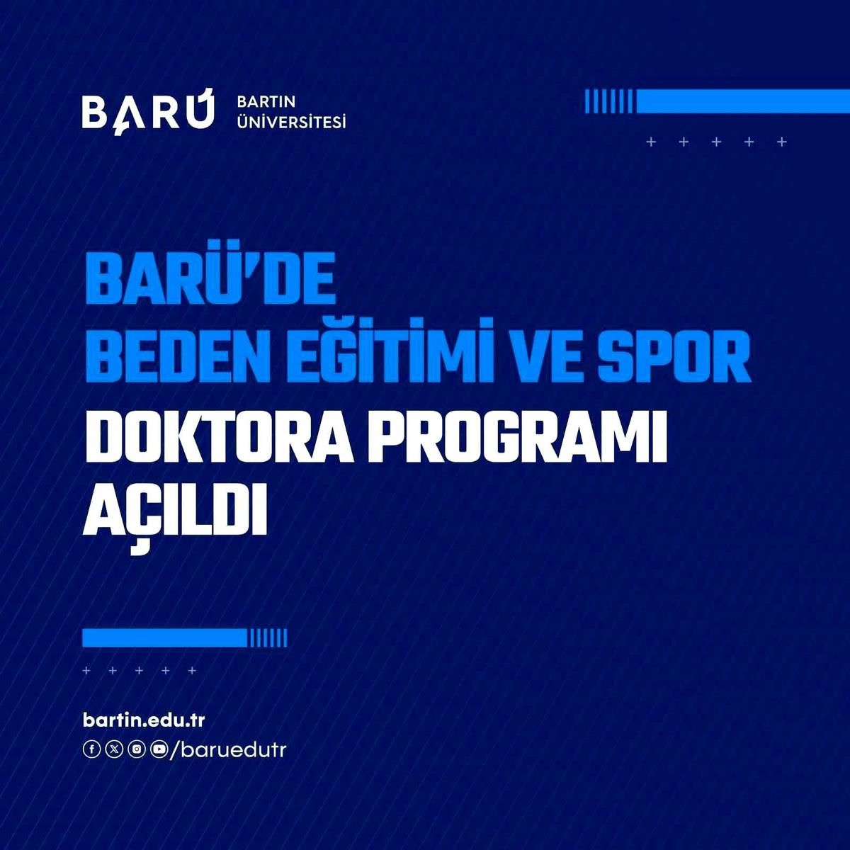 BARÜ'de Beden Eğitimi ve Spor doktora programı açıldı