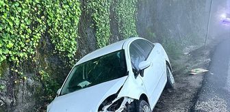 Bolu'da su kanalına düşen otomobildeki 3 kişi yaralandı