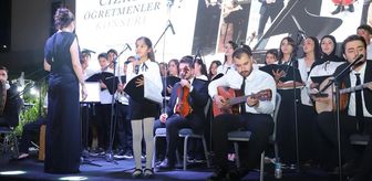 Cizre'de öğretmen ve öğrencilerden oluşan müzik grubu konser verdi