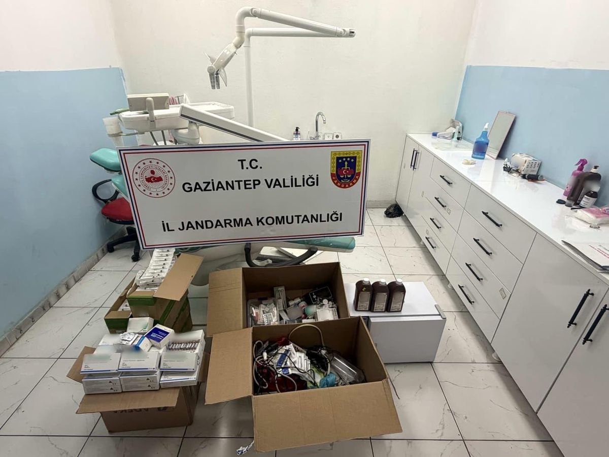 Gaziantep'te ruhsatsız diş kliniğine jandarma operasyonu: 2 sahte doktor yakalandı