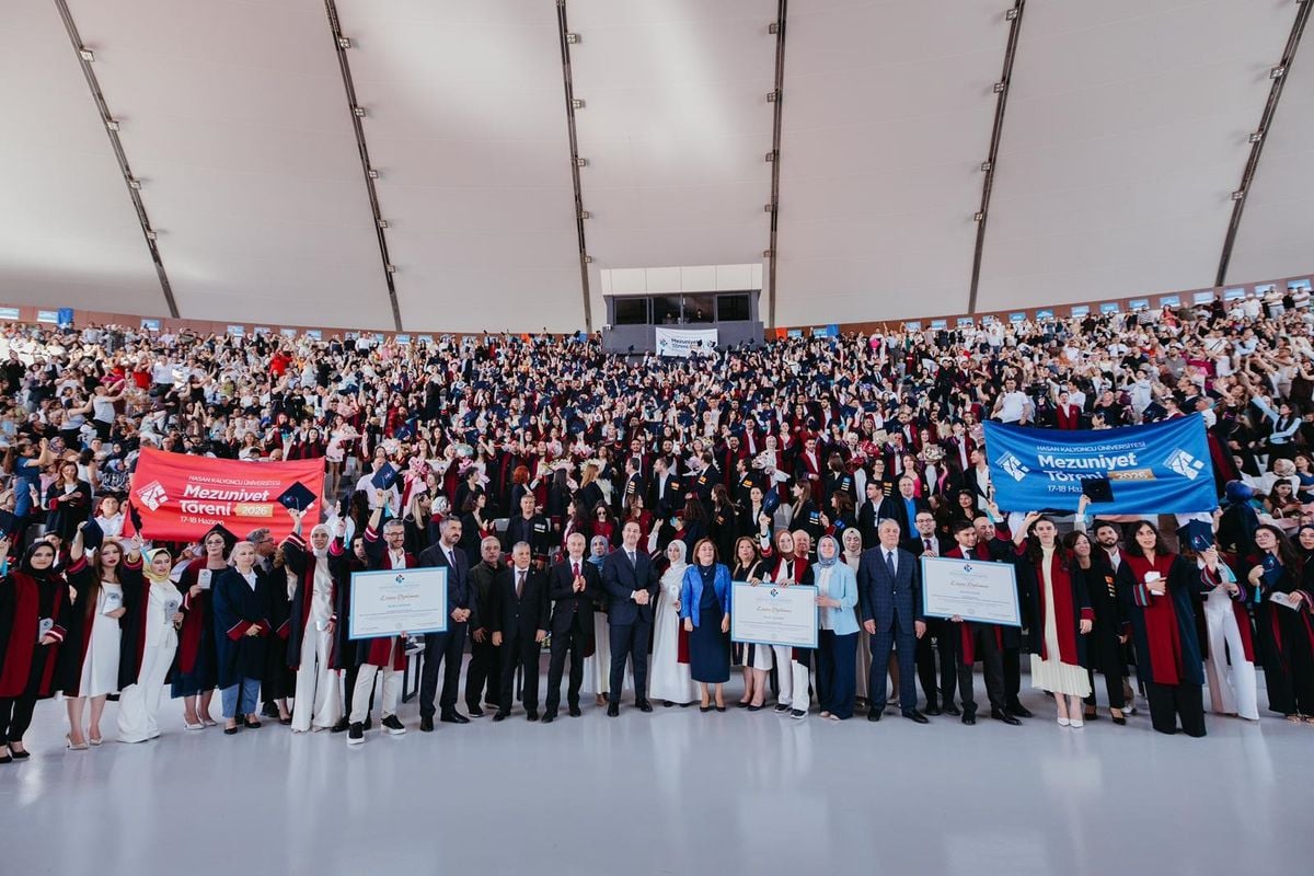 Hasan Kalyoncu Üniversitesi'nde mezuniyet coşkusu