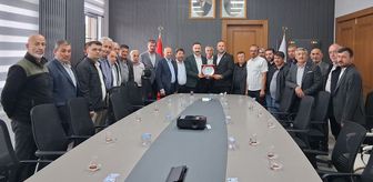 Havza Kaymakamı Ayvat'a muhtarlardan veda ziyareti
