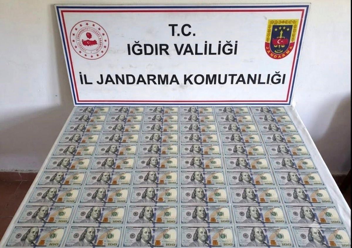 Iğdır'da 10 bin dolar değerinde sahte banknot ele geçirildi