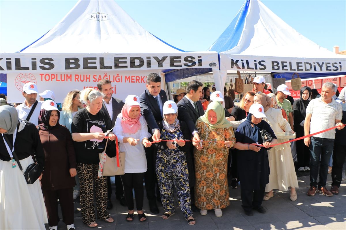 Kilis'te Toplum ve Ruh Sağlığı Merkezi el sanatları sergisi açıldı