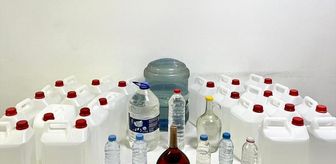 Kırşehir'de 120 litre etil alkol ve sahte içki ele geçirildi