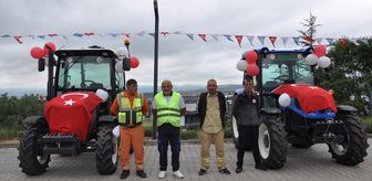 Kütahya'da orman köylülerine su tankeri ve traktör desteği verildi