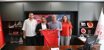 Menteşe Yıldızspor Kulüp yöneticileri Gençlik ve Spor İl Müdürü Açıkbaş'ı ziyaret etti