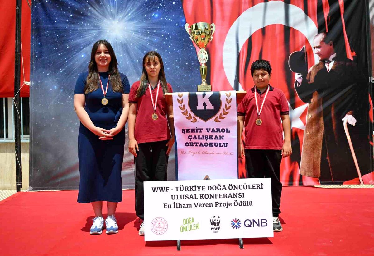 Kırklareli'nde Öğrencilerden Çevre Projesine 'En İlham Veren Proje' Ödülü