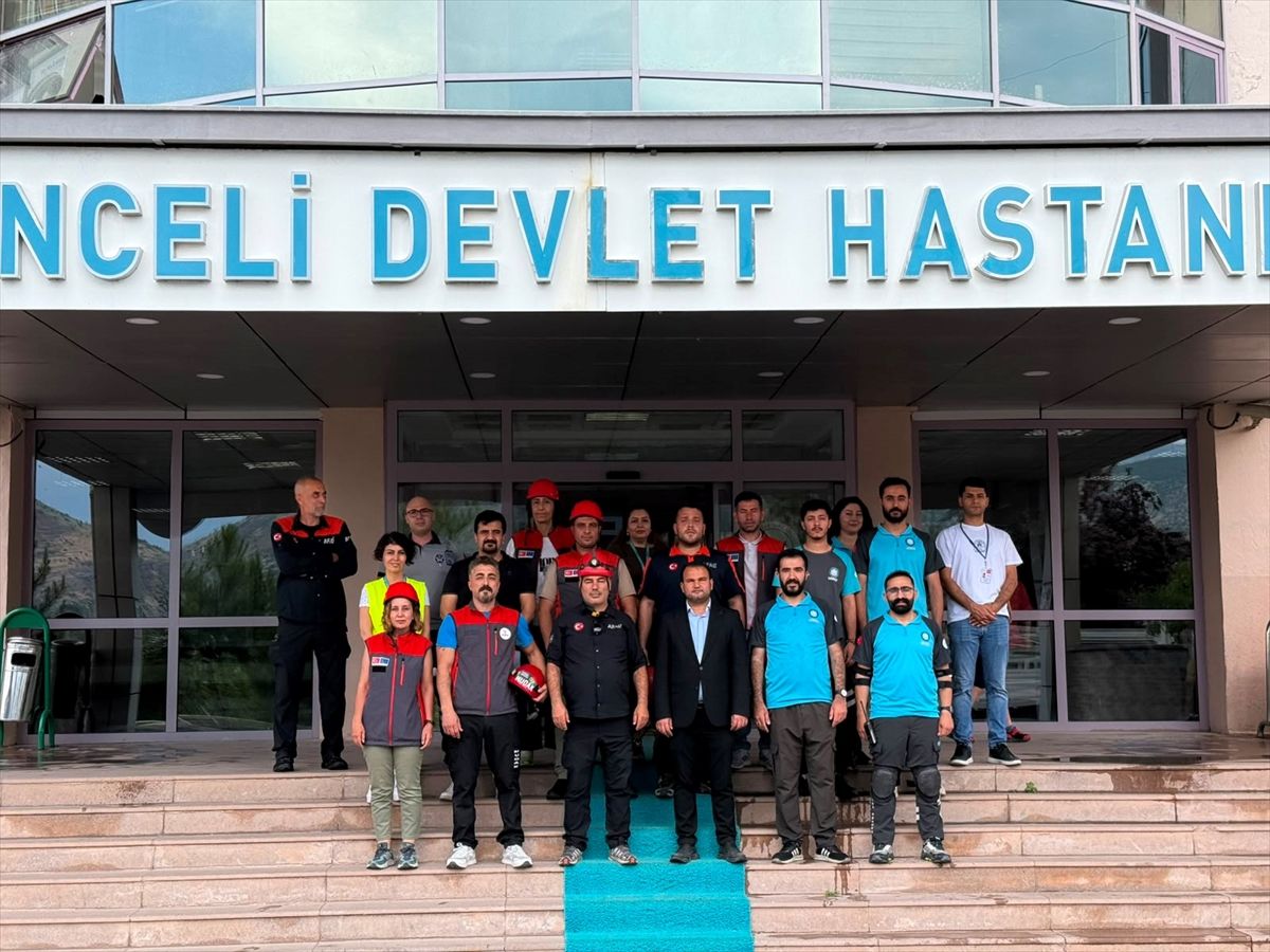 Tunceli'de deprem ve arama kurtarma tatbikatı düzenlendi
