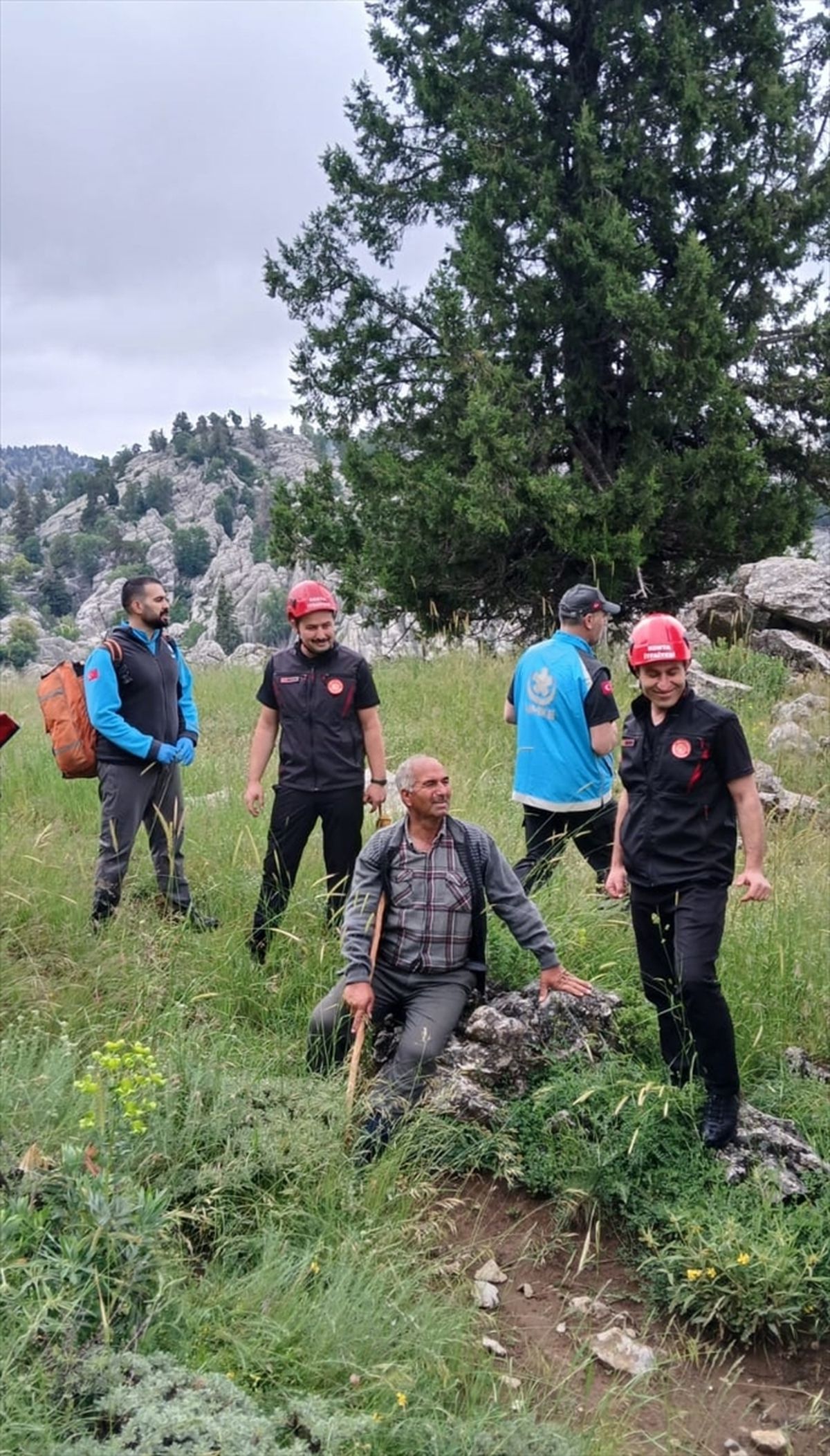 Antalya'da yaylada mahsur kalan hastaya Konya'dan itfaiye ekipleri yetişti
