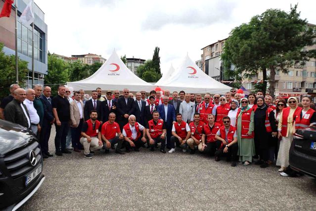Bafra’da Kızılay kan alma birimi açılışı