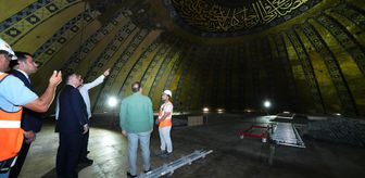 Bakan Çiftçi, Ayasofya-i Kebir Cami-i Şerifi'ndeki restorasyon çalışmalarını inceledi