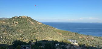 Çanakkale'de zeytinliklerin bulunduğu zirai alanda çıkan yangın söndürüldü