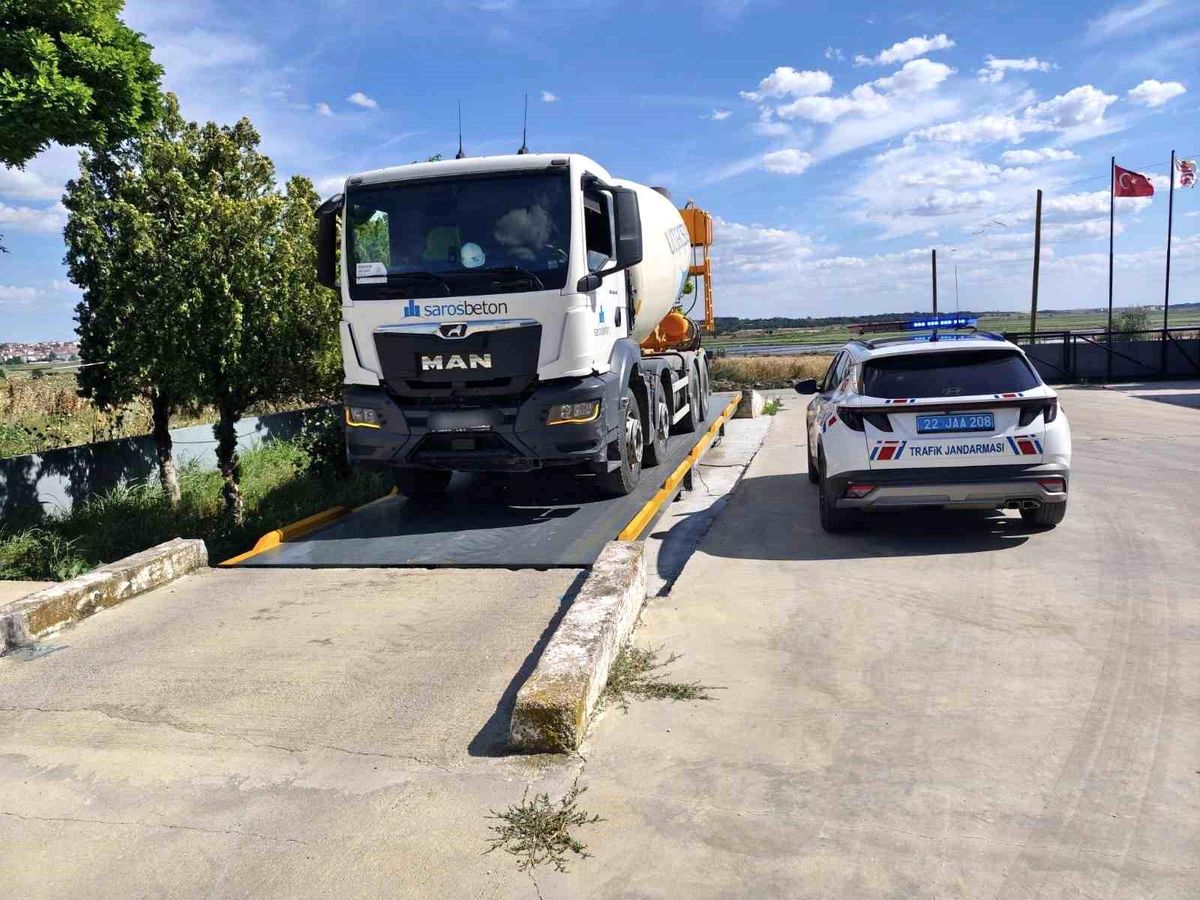 Çimentoyu fazla yükleyince 60 bin TL ceza kesildi