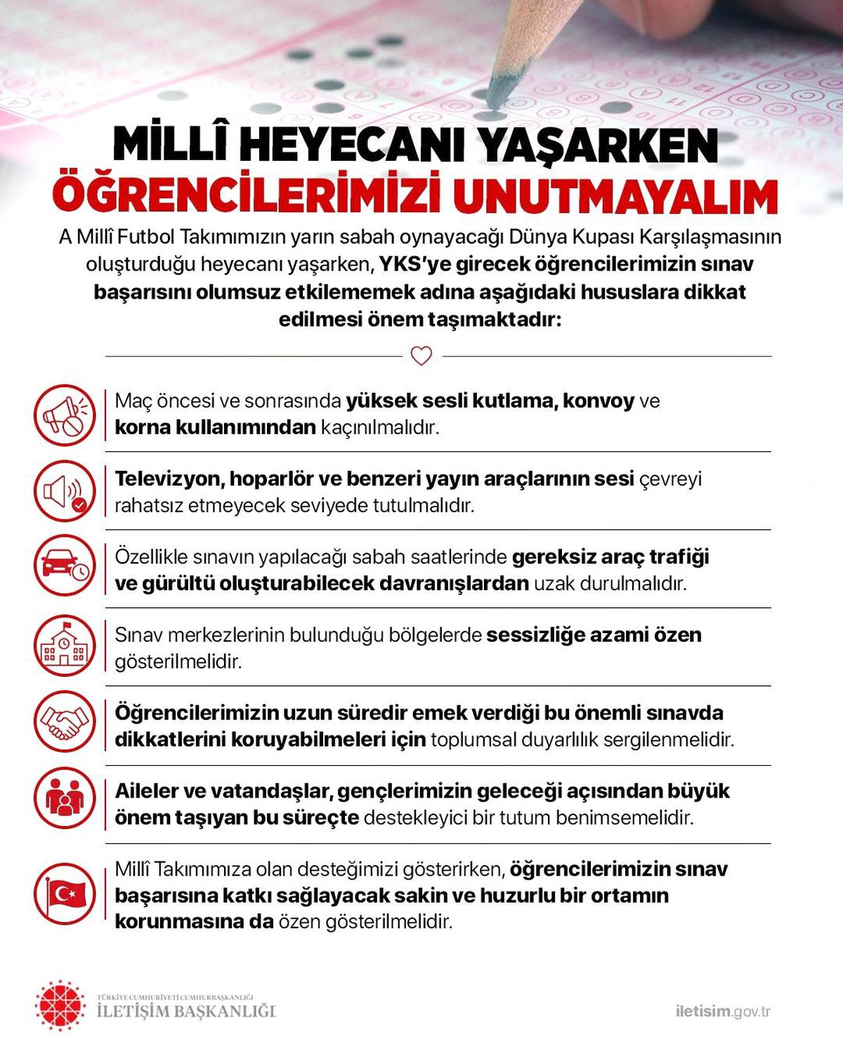 İletişim Başkanlığı logosu ve Milli Takım bayrağı görseli.