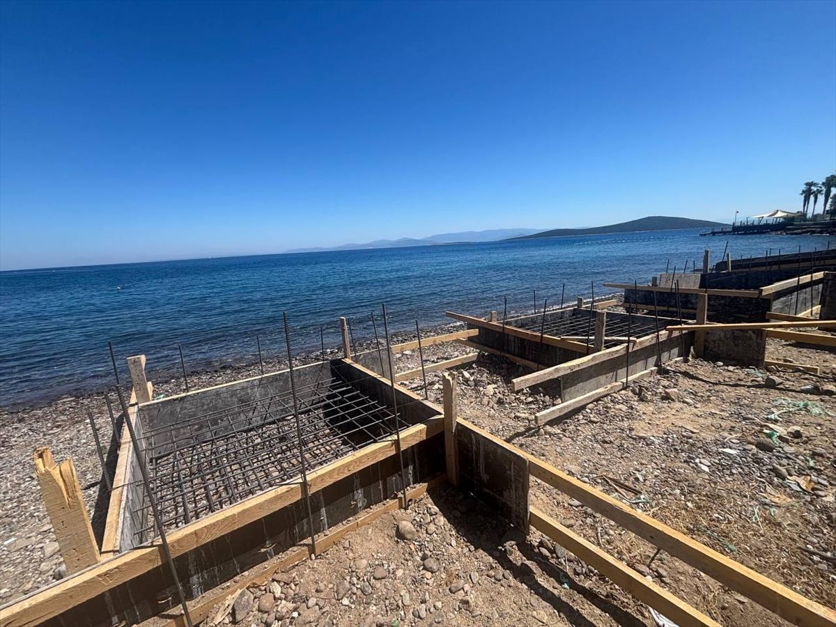 Sahile izinsiz beton döktüğü belirlenen firmaya 150 bin lira idari para cezası