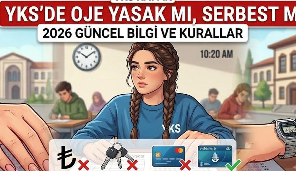 YKS sınavına girerken adayların yanlarında bulundurabilecekleri ve bulunduramayacakları eşyalar hakkında bilgilendirme.