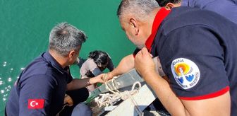 Adana'da köprüden nehre düşen kadını itfaiye ekipleri kurtardı