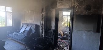 Alanya'da apartman dairesinde çıkan yangın hasara neden oldu