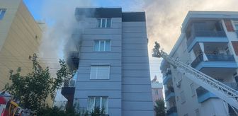 Antalya'da apartmanda çıkan yangında mahsur kalan iki kişi kurtarıldı