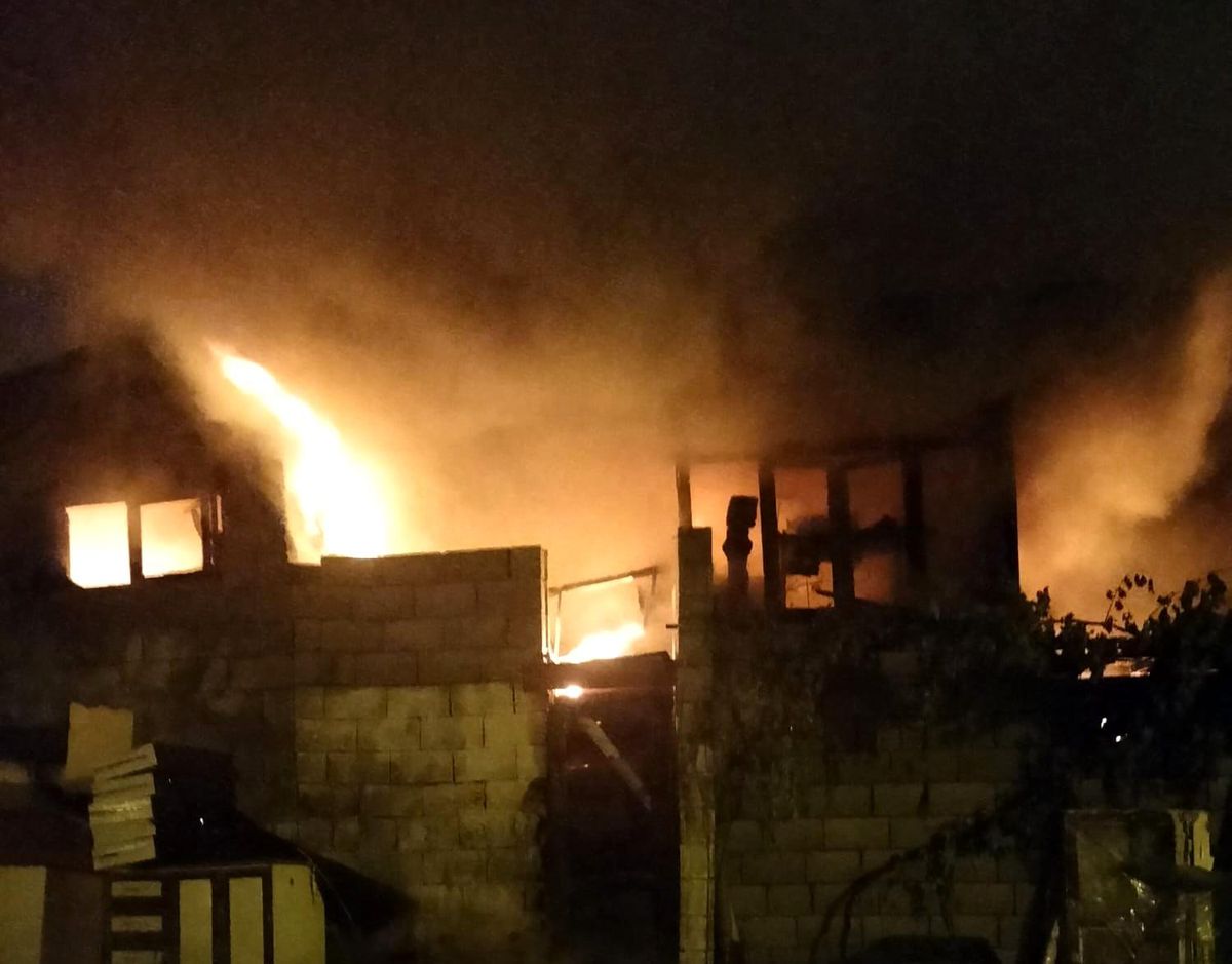 Kahramanmaraş'ta iş yeri yangını