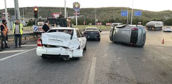 Kayseri'de 4 aracın karıştığı zincirleme trafik kazasında 4 kişi yaralandı