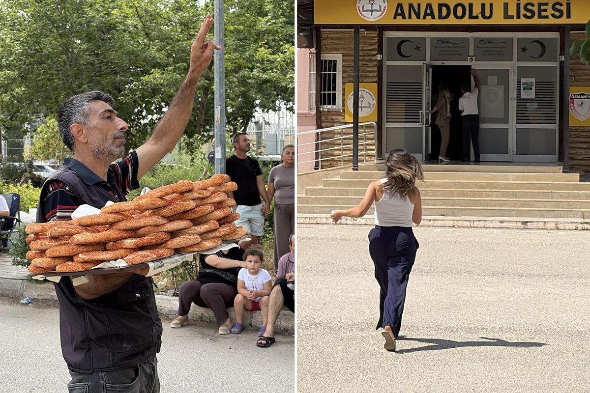 Simitçinin uyarıları yetmedi! Saniyelerle sınava giremedi