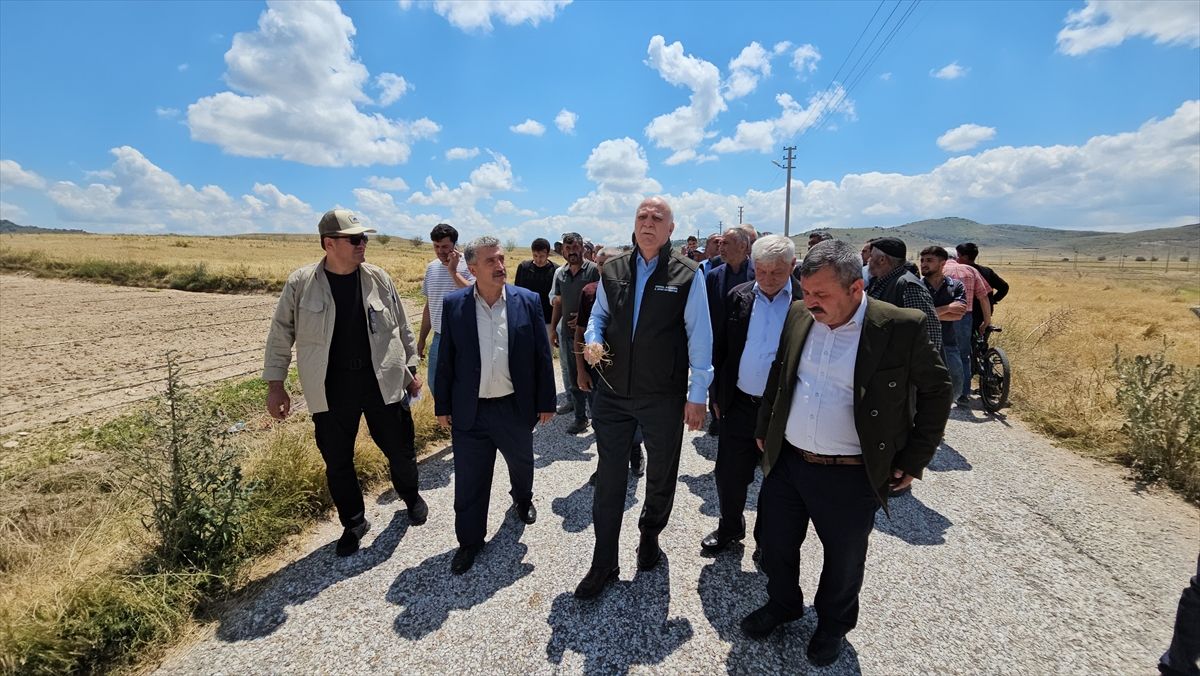 TZOB Genel Başkanı Bayraktar, tarım arazilerinde incelemelerde bulundu Açıklaması