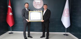 Hatay'da Basın İlan Kurumu'ndan Milli Eğitim Müdürlüğü'ne ziyaret
