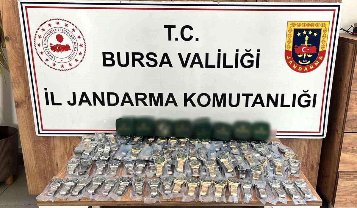 İnegöl'de 'Rolex' operasyonu