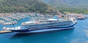 'Marella Discovery' kruvaziyeri Marmaris'e 1750 turistle geldi