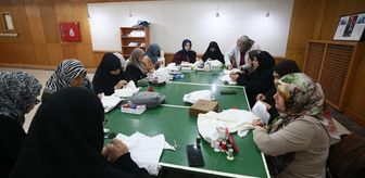 Muş'ta açılan geleneksel el sanatları kurslarına kadınlar ilgi gösteriyor