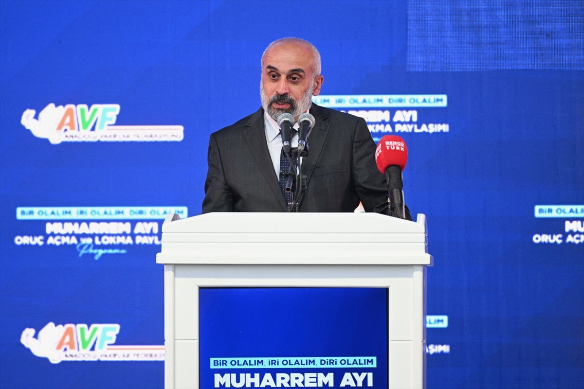 Nevşehir'de Muharrem Ayı Oruç Açma ve Lokma Paylaşımı Programı'ndan genel görünüm.