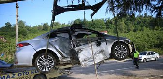 Ordu'da ağaca çarpan otomobildeki 4 kişi yaralandı