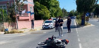 Tekirdağ'da devrilen motosikletten düşen sürücü kaldırıldığı hastanede öldü