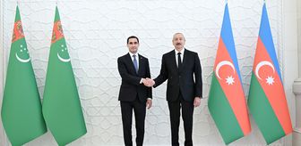 Türkmenistan Devlet Başkanı Serdar Berdimuhammedov Azerbaycan'da temaslarda bulundu