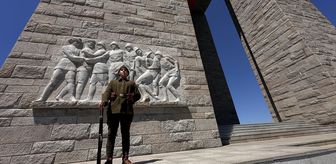57. Piyade Alayı'ndan Çanakkale'de saygı nöbeti