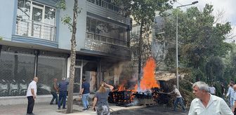 Adıyaman'da çıkan depo yangınında 6 kişi dumandan etkilendi