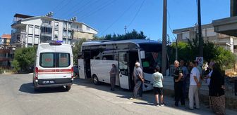 Antalya'da elektrik direğine çarpan midibüsün sürücüsü ağır yaralandı