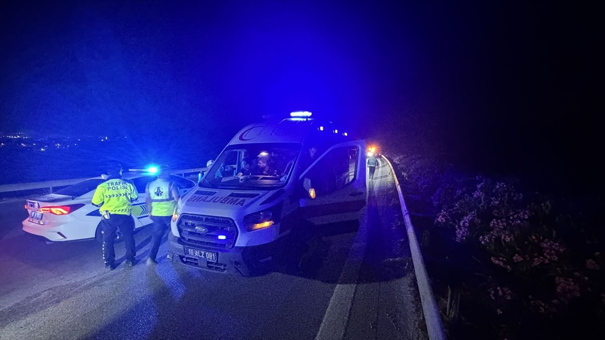 Bursa'da trafik kazası sonucu bir kişi hayatını kaybetti
