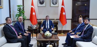 Cumhurbaşkanı Yardımcısı Yılmaz, Azerbaycan'ın Ankara Büyükelçisi Memmedov'u kabul etti