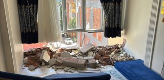 Esenyurt'ta yıkımı yapılan bina yan binaya zarar verdi