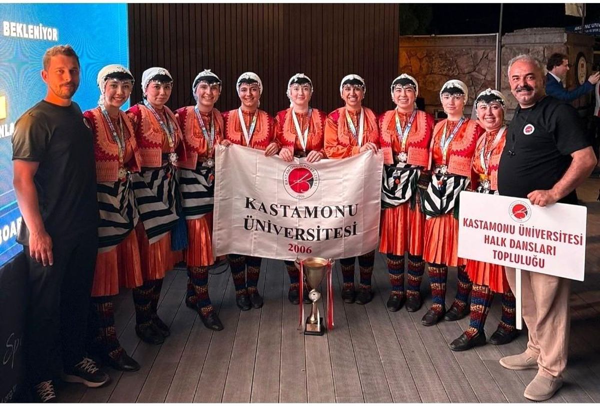 Kastamonu Üniversitesi Halk Dansları Topluluğu Türkiye ikincisi oldu