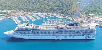 Marmaris'e 'MSC Divina' kruvaziyeri 4 bin 121 turist getirdi